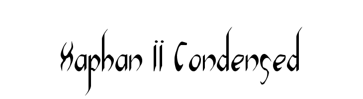 Xaphan II Condensed  Frei Schriftart Herunterladen