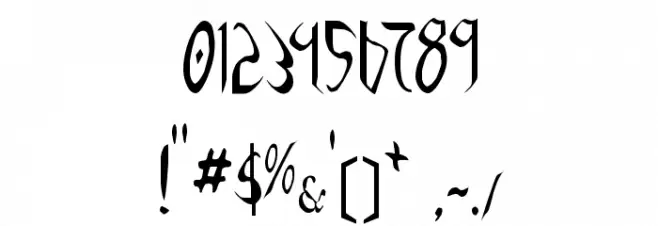 Xaphan II Condensed Schriftart Anderer Schreiben