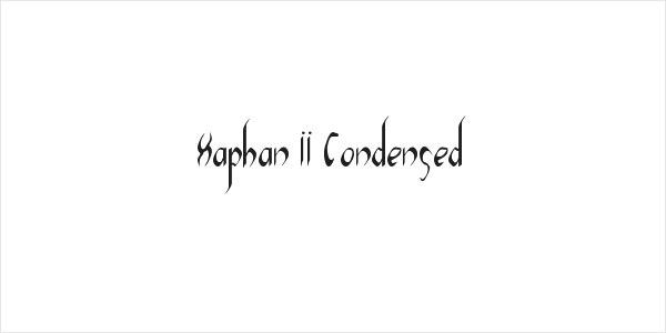 Xaphan II Condensed Logo