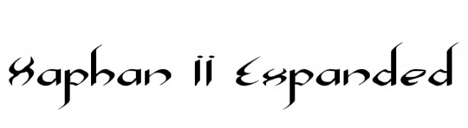 Xaphan II Expanded  baixar fontes gratis