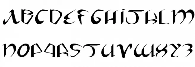 Xaphan II Expanded خط أحرف كبيرة