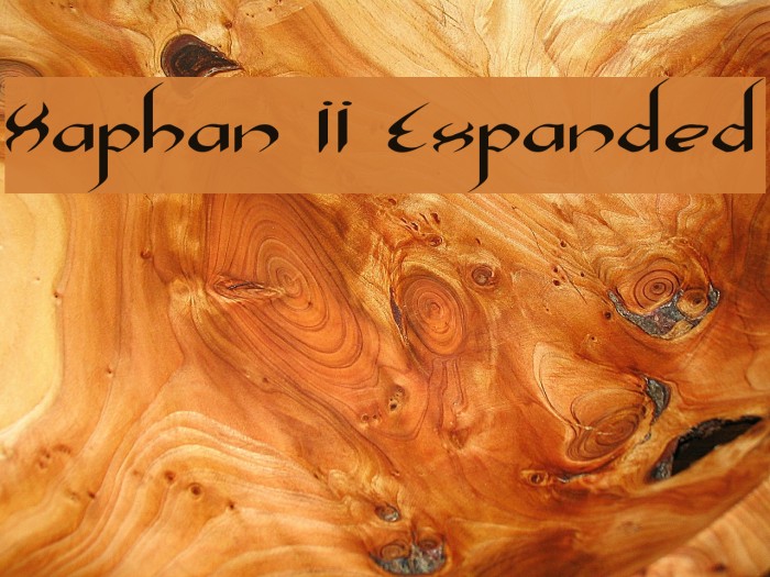 Xaphan II Expanded Font examples