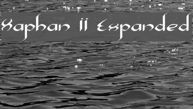 Xaphan II Expanded Font examples