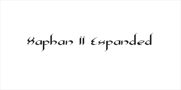 Xaphan II Expanded Logo