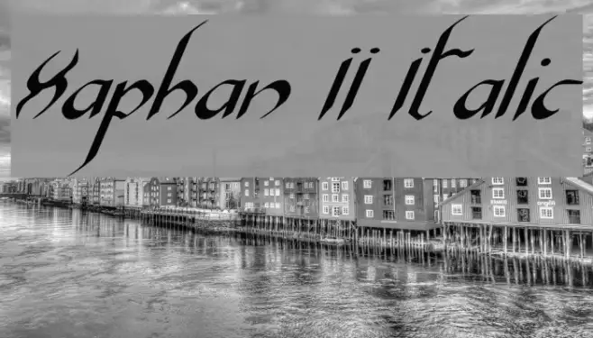 Xaphan II Italic Example 2
