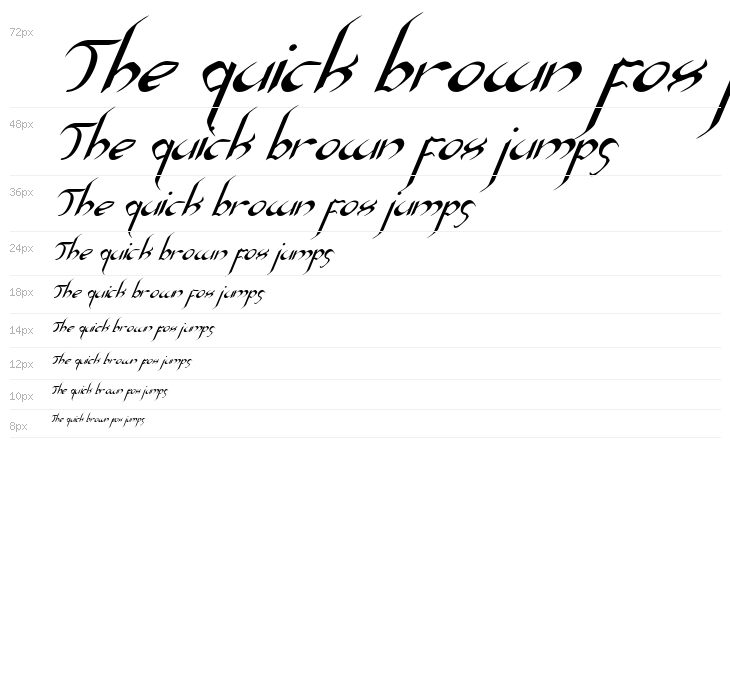 Xaphan II Italic Waterfall