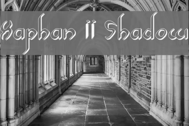 Xaphan II Shadow Font examples