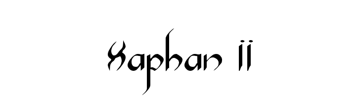 Xaphan II  नि: शुल्क फ़ॉन्ट्स डाउनलोड