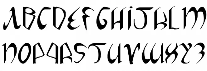 Xaphan II Font Litere mari