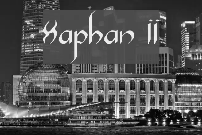 Xaphan II Font examples