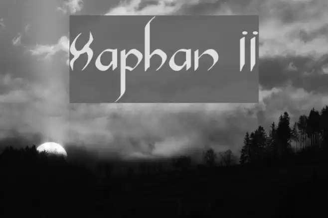 Xaphan II Font examples