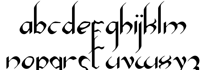 Xaphan II Font LOWERCASE