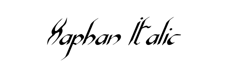 Xaphan Italic Font