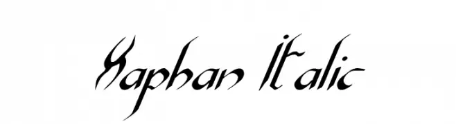 Xaphan Italic 