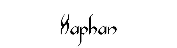 Xaphan Шрифта