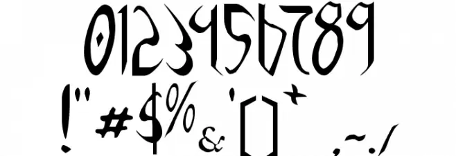 Xaphan Шрифта ДРУГИЕ символов