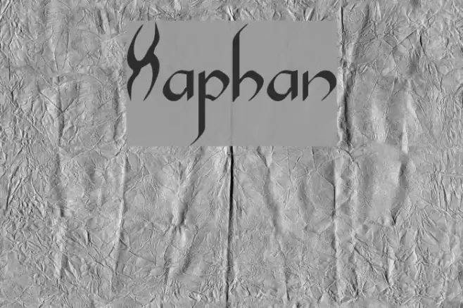Xaphan Шрифта examples