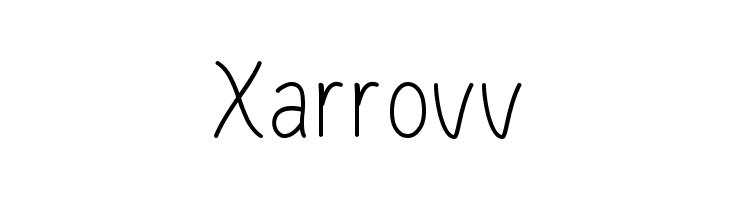 Xarrovv  免费字体下载