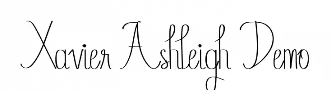 Xavier Ashleigh Demo  Fuentes Gratis Descargar