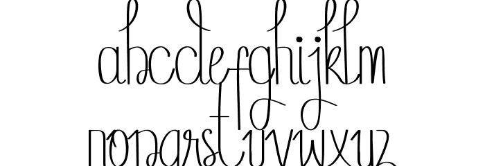 Xavier Ashleigh Demo Font LOWERCASE