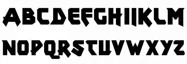 xar Schriftart Groß