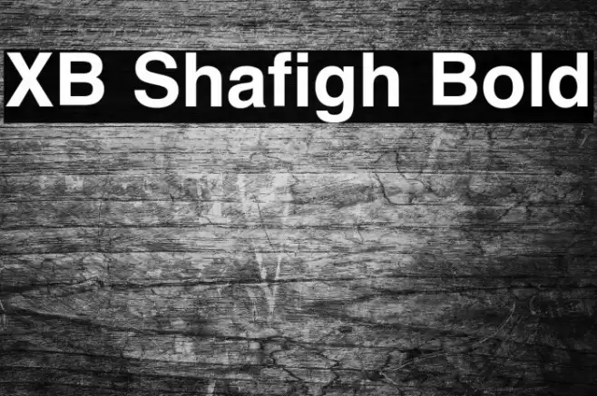 XB Shafigh Bold Font examples