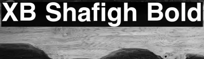 XB Shafigh Bold Font examples
