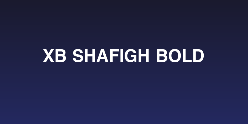XB Shafigh Bold Social Header