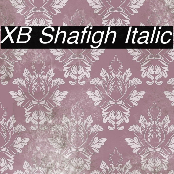 XB Shafigh Italic Example 1