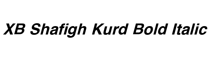 XB Shafigh Kurd Bold Italic  baixar fontes gratis