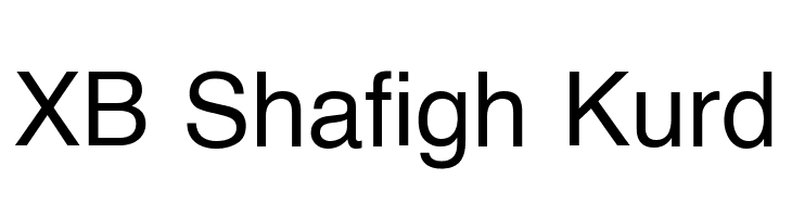 XB Shafigh Kurd  baixar fontes gratis