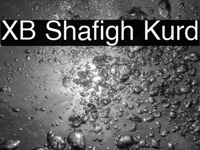 XB Shafigh Kurd Font examples