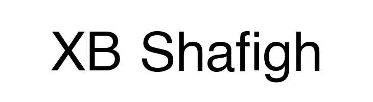 XB Shafigh  Frei Schriftart Herunterladen