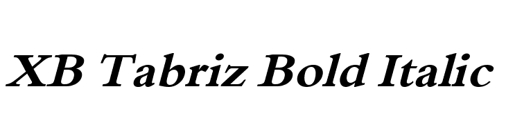 XB Tabriz Bold Italic  Fuentes Gratis Descargar