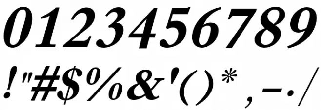 XB Tabriz Bold Italic Font OTHER CHARS