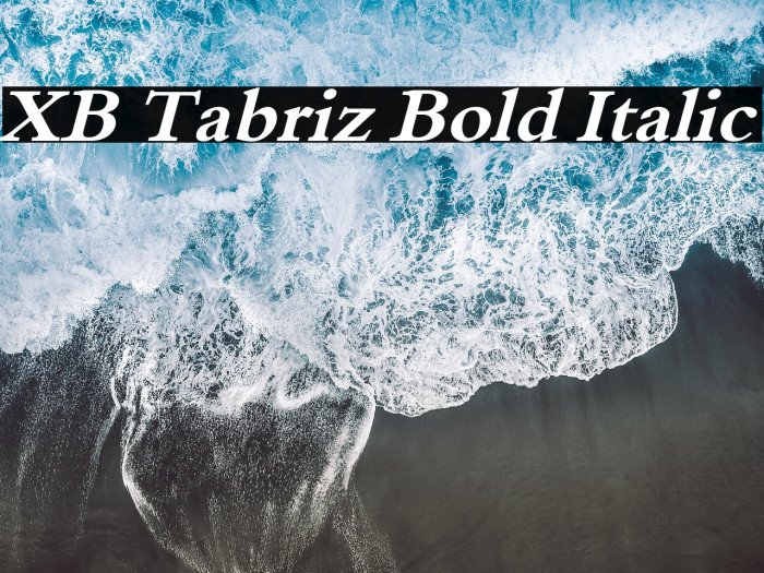 XB Tabriz Bold Italic Example 1