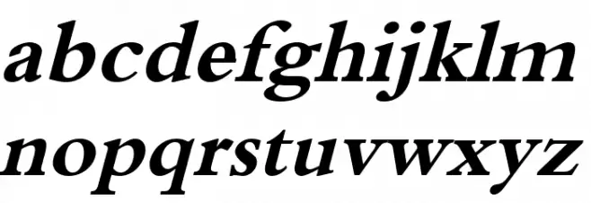 XB Tabriz Bold Italic 字体 小写