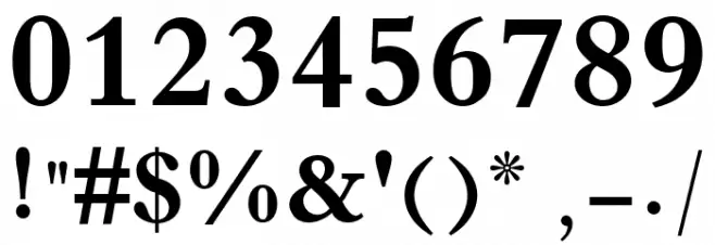 XB Tabriz Bold Font OTHER CHARS