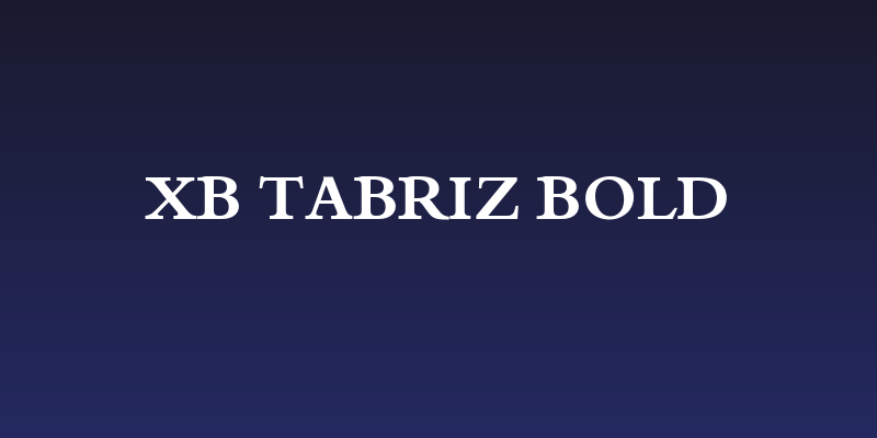 XB Tabriz Bold Social Header