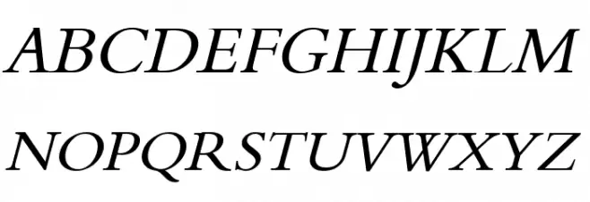 XB Tabriz Italic Polices MAJUSCULES