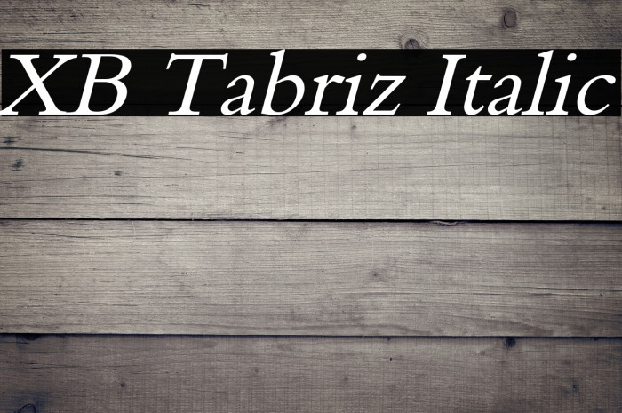 XB Tabriz Italic Example 2
