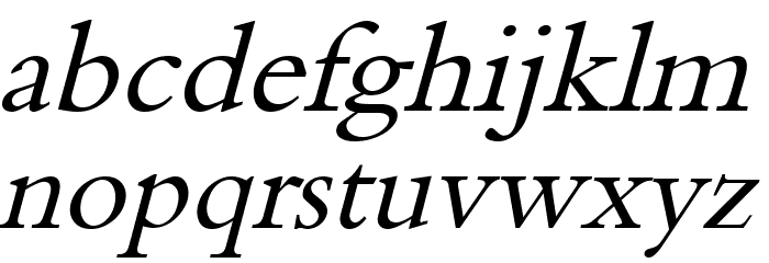 XB Tabriz Italic Font LOWERCASE