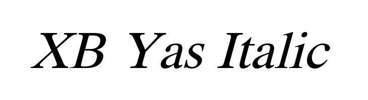 XB Yas Italic  Fuentes Gratis Descargar