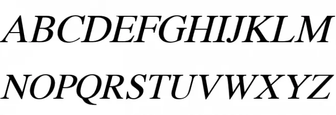 XB Yas Italic Font Litere mari