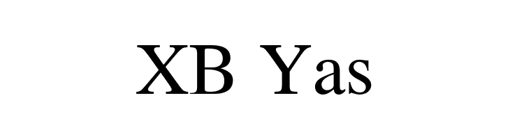 XB Yas  免费字体下载