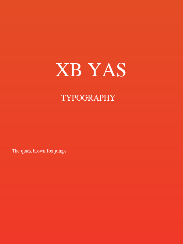 XB Yas Poster