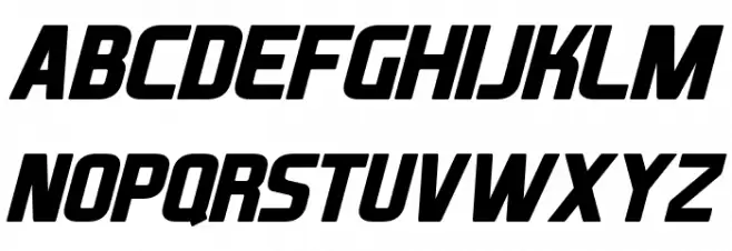 XBall Italic フォント 大文字
