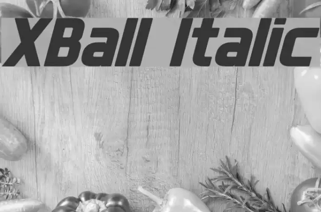 XBall Italic フォント examples