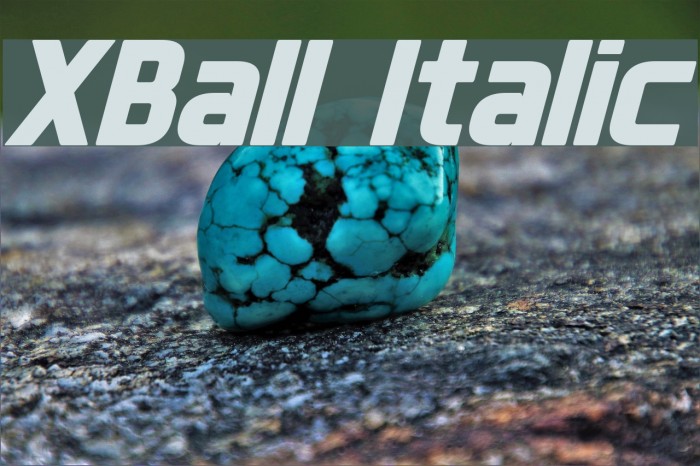 XBall Italic Font examples