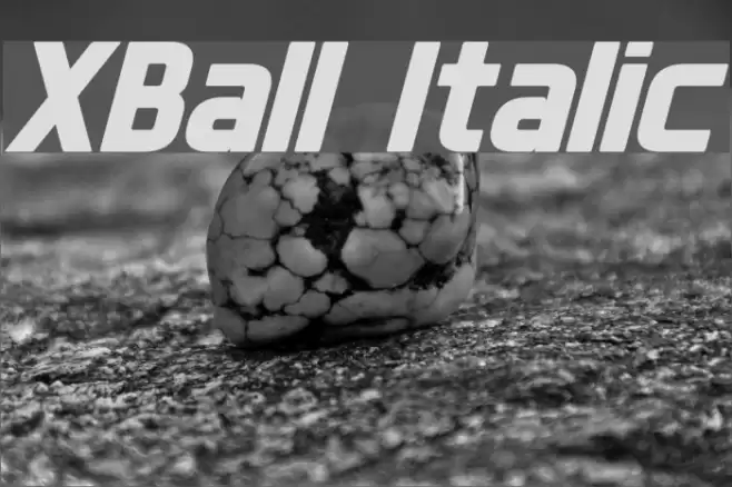 XBall Italic フォント examples